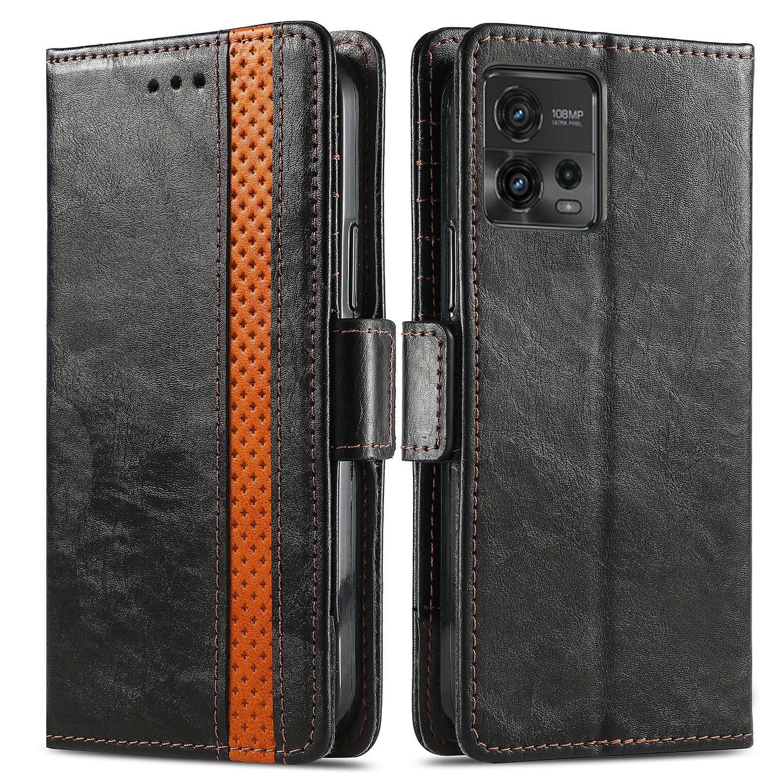 CASENEO 002 Series for Motorola Moto G72 4G RFID Blocking Business Splicing Style Leather Case Phone Wallet Stand Cover CASENEO 002 Series for Motorola Moto G72 4G RFID Blocking Business Splicing Style Leather Case Phone Wallet Stand Cover